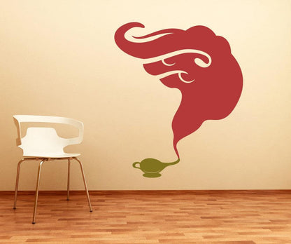 Vinyl Wall Decal Sticker Smoke out of a Genie Lamp #OS_MB381