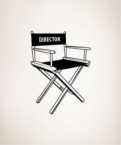 Vinyl Wall Decal Sticker Director's Chair #OS_MB423
