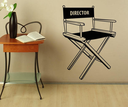 Vinyl Wall Decal Sticker Director's Chair #OS_MB423