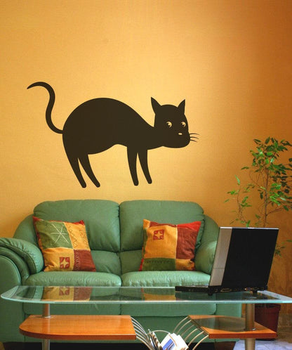 Vinyl Wall Decal Sticker Black Cat #OS_MB385