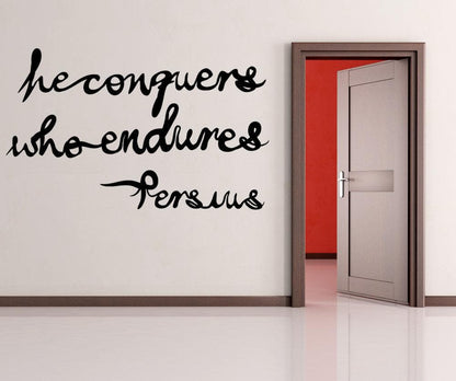 Vinyl Wall Decal Sticker Persius Quote #OS_MB281