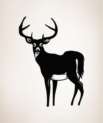 Vinyl Wall Decal Sticker Male Deer #OS_MB307