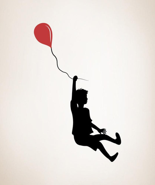 Vinyl Wall Decal Sticker Boy with Balloon #OS_MB347