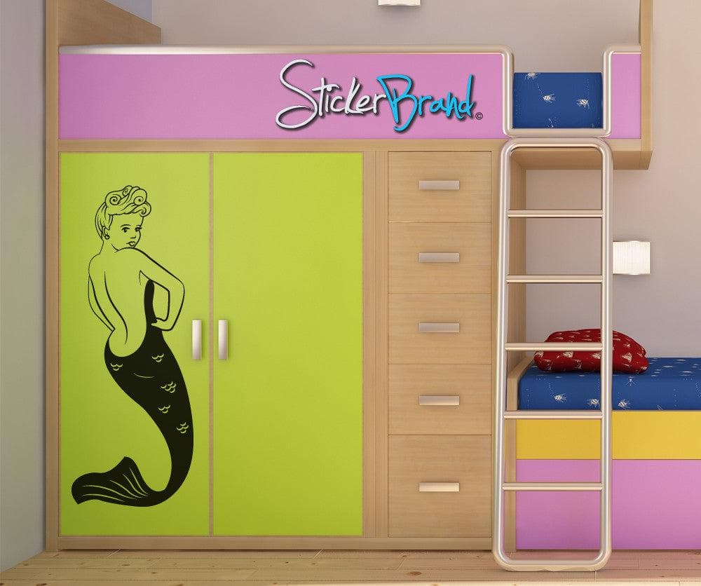 Sexy Mermaid Pin up Girl Vinyl Wall Decal Sticker. #OS_MB132