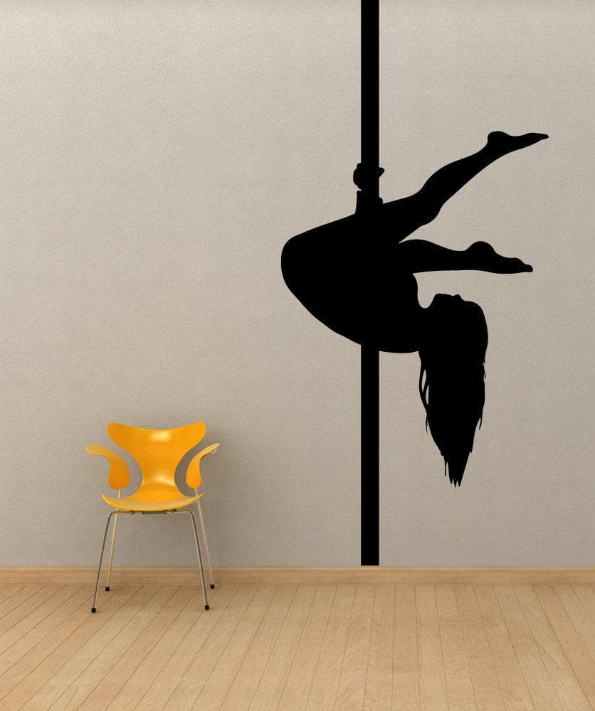 Vinyl Wall Decal Sticker Pole Dancer Silhouette #OS_MB528