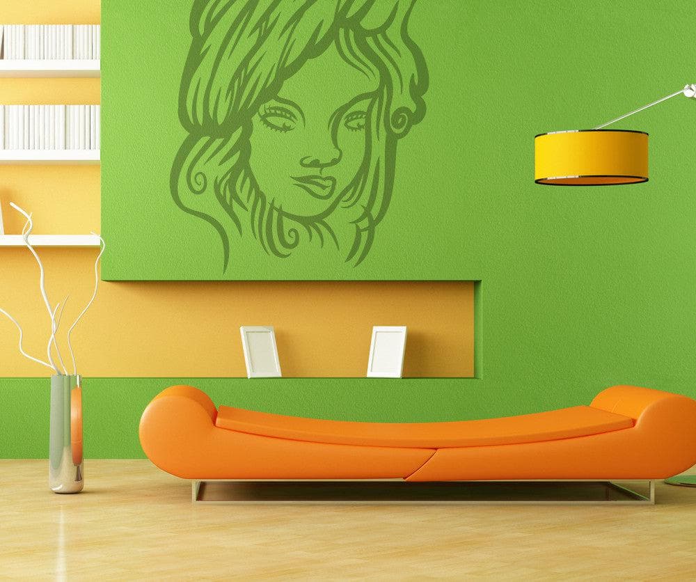 Vinyl Wall Decal Sticker Face in a Tree #OS_MB390