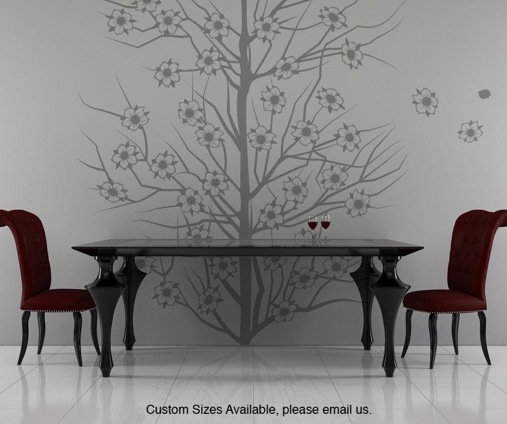 Vinyl Wall Decal Sticker Cherry Blossoms Tree #OS_MB119