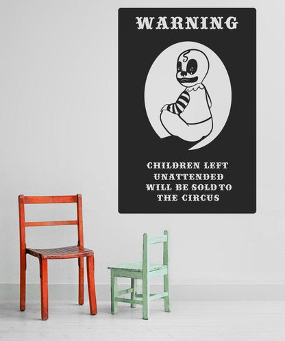 Vinyl Wall Decal Sticker Circus Children Sign #OS_MB263