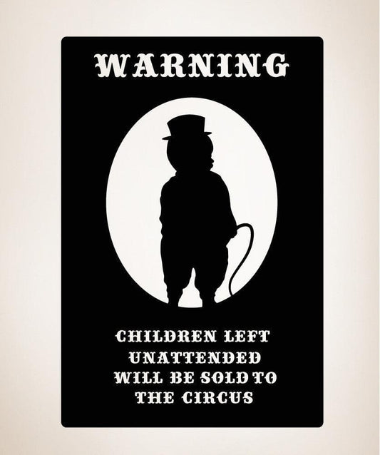 Vinyl Wall Decal Sticker Circus Children Sign #OS_MB262