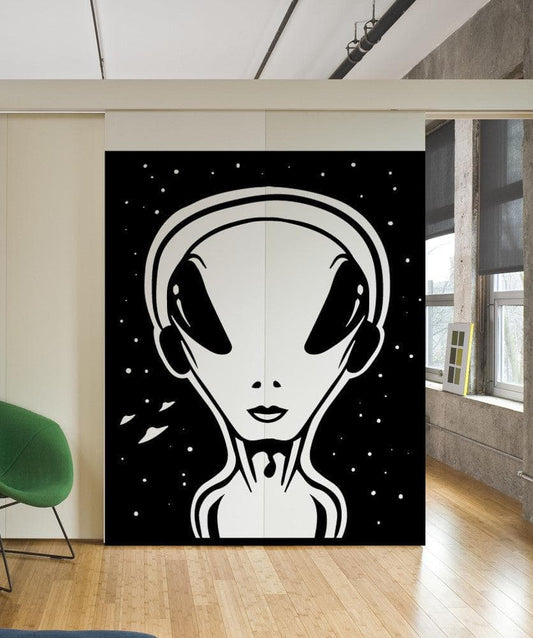 Vinyl Wall Decal Sticker Alien Art #OS_MB473