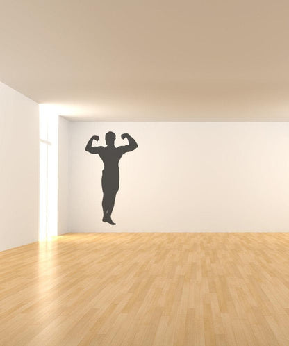 Vinyl Wall Decal Sticker Strong Man Pose #OS_MB533