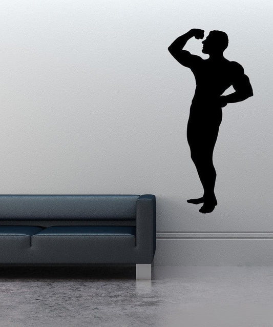 Vinyl Wall Decal Sticker Flexing #OS_MB534