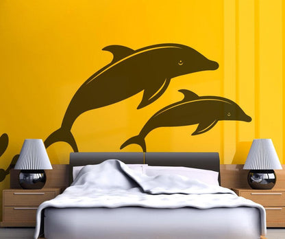 Vinyl Wall Decal Sticker Dolphins #OS_MB355