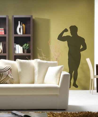 Vinyl Wall Decal Sticker Flexing Silhouette #OS_MB537