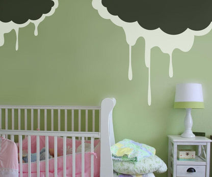 Vinyl Wall Decal Sticker Drippy Clouds #OS_MB401