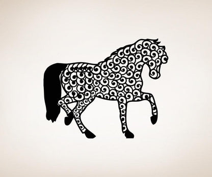 Vinyl Wall Decal Sticker Intricate Horse #OS_MB253