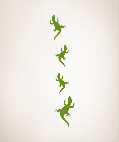 Vinyl Wall Decal Sticker Crawling Lizards #OS_MB443