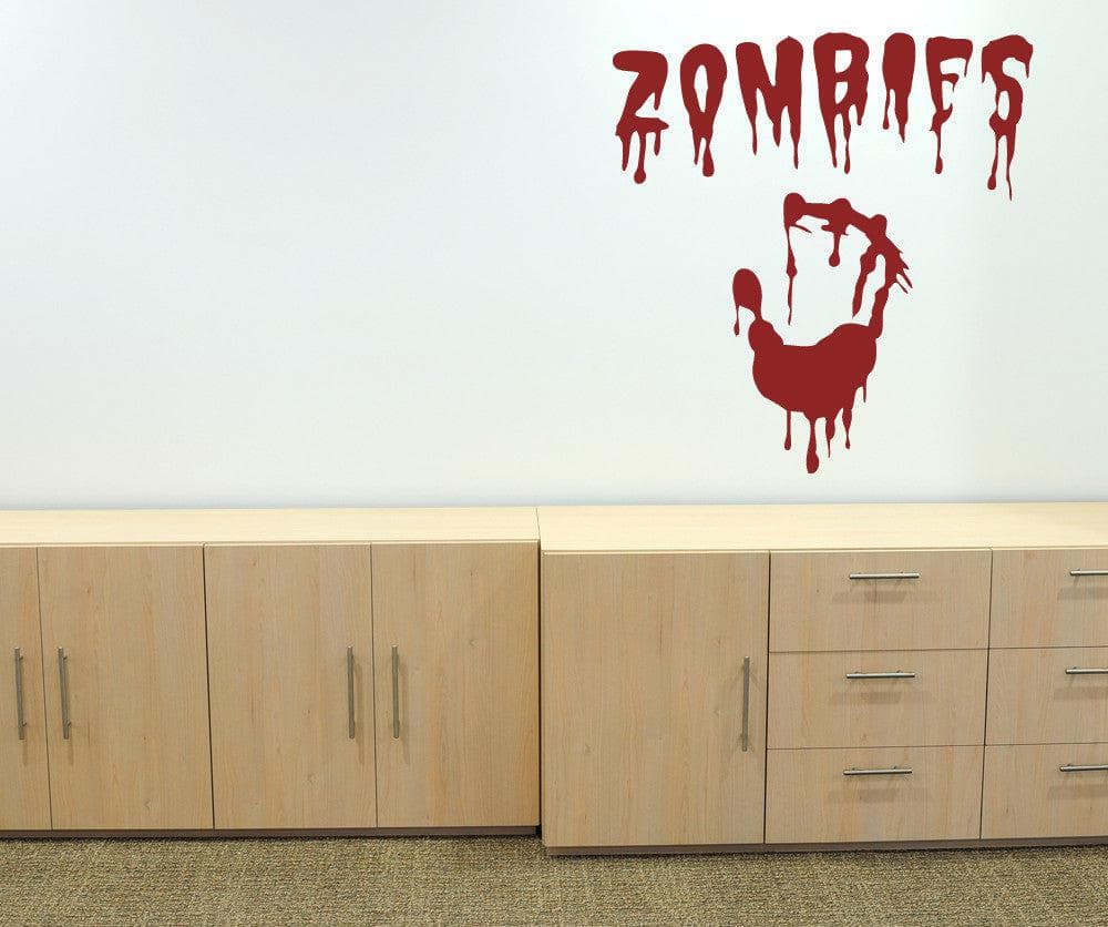Vinyl Wall Decal Sticker Zombies #OS_MB403