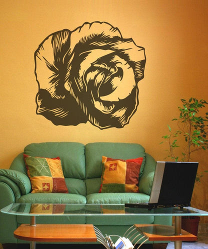 Vinyl Wall Decal Sticker Bloomed Rose #OS_MB406