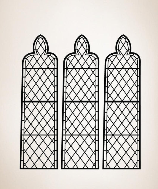 Vinyl Wall Decal Sticker Gothic Windows #OS_MB242