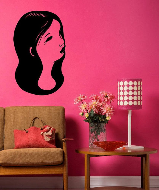 Vinyl Wall Decal Sticker Girl Portrait #OS_MB499