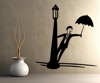 Vinyl Wall Decal Sticker Singing in the Rain #OS_MB500
