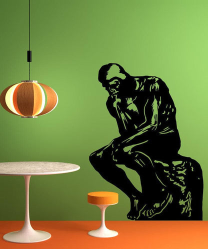 The Thinker Sculture Statue Wall Decal. #OS_MB564