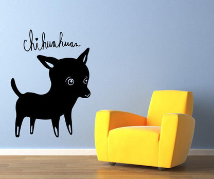 Vinyl Wall Decal Sticker Chihuahuas #OS_MB505