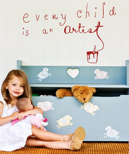 Vinyl Wall Decal Sticker Every Child is an Artist #OS_MB507