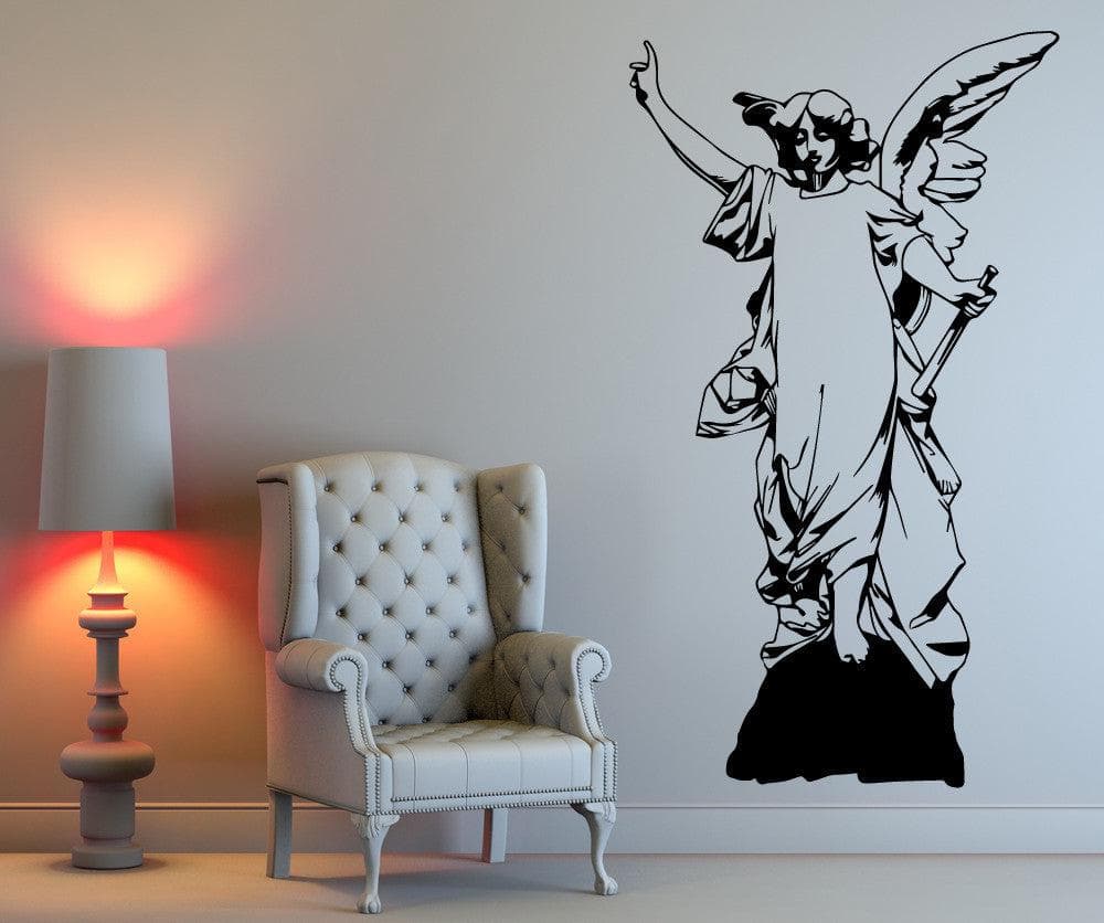 Vinyl Wall Decal Sticker Angel Statue #OS_MB567