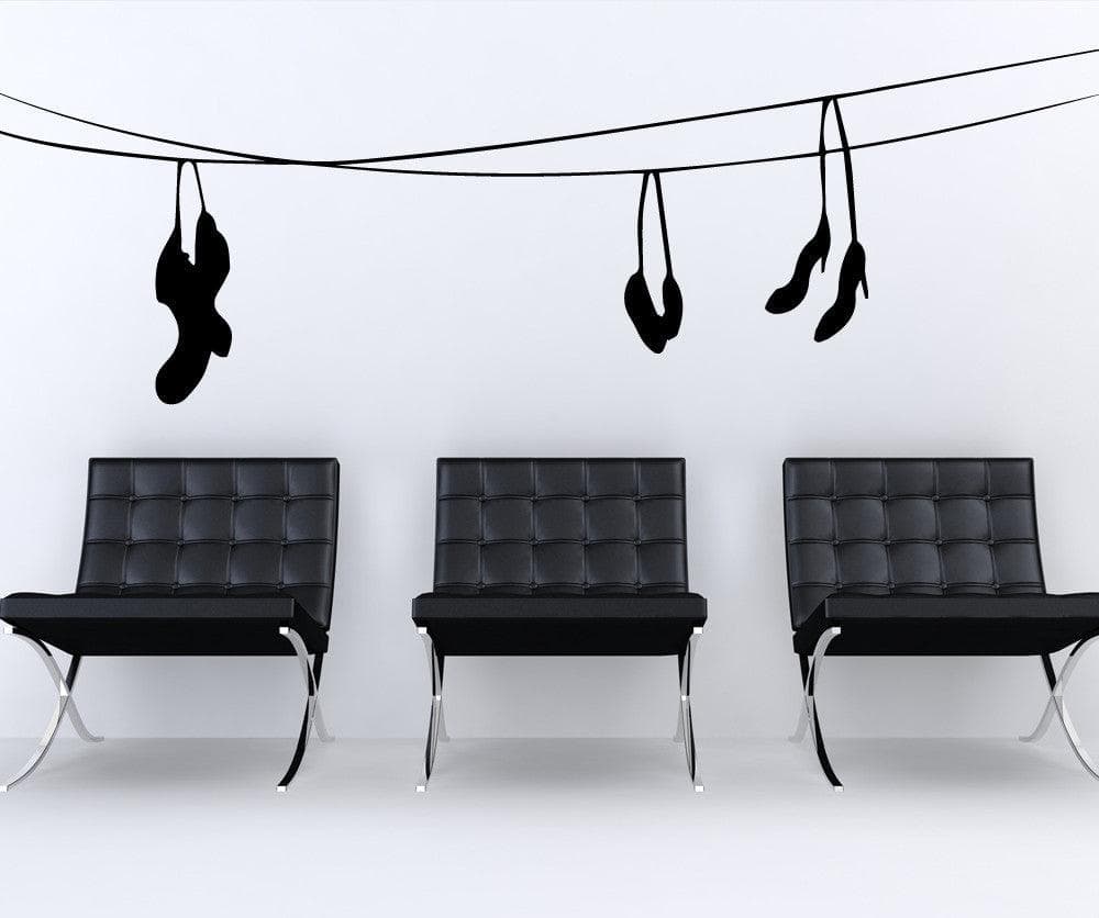 Vinyl Wall Decal Sticker Socks on the Line #OS_MB508