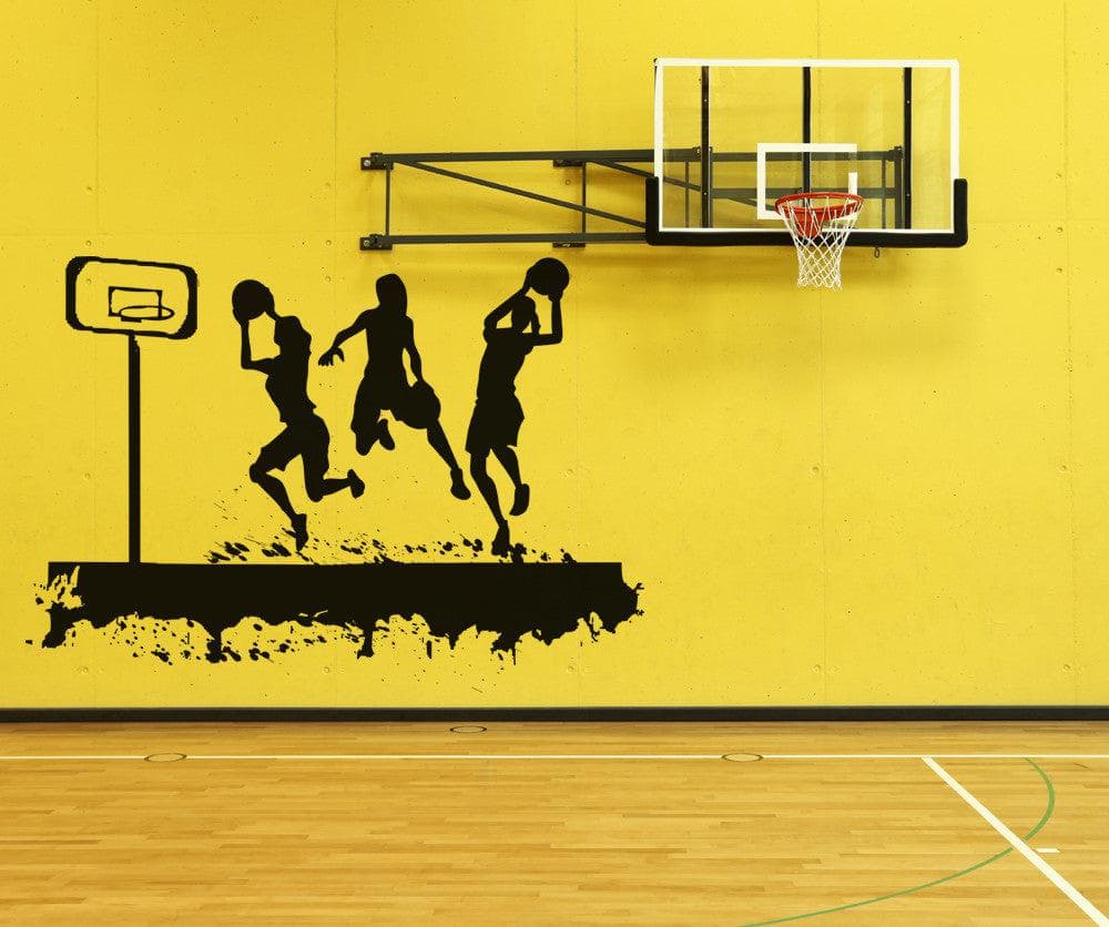 Vinyl Wall Decal Sticker Women's Basketball Court #OS_AA508