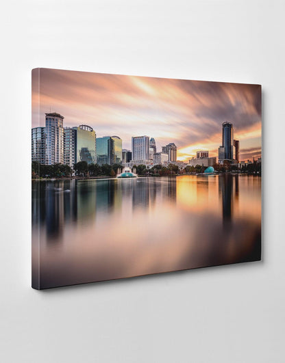 Downtown Orlando Florida Lake Eola Canvas: by APE CANVAS C105