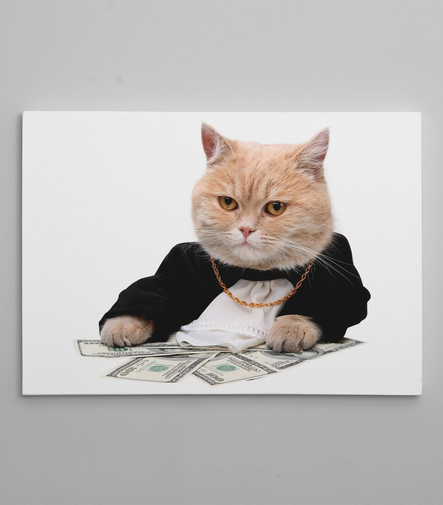 The Godfather Boss Cat Canvas: by APE CANVAS #C109