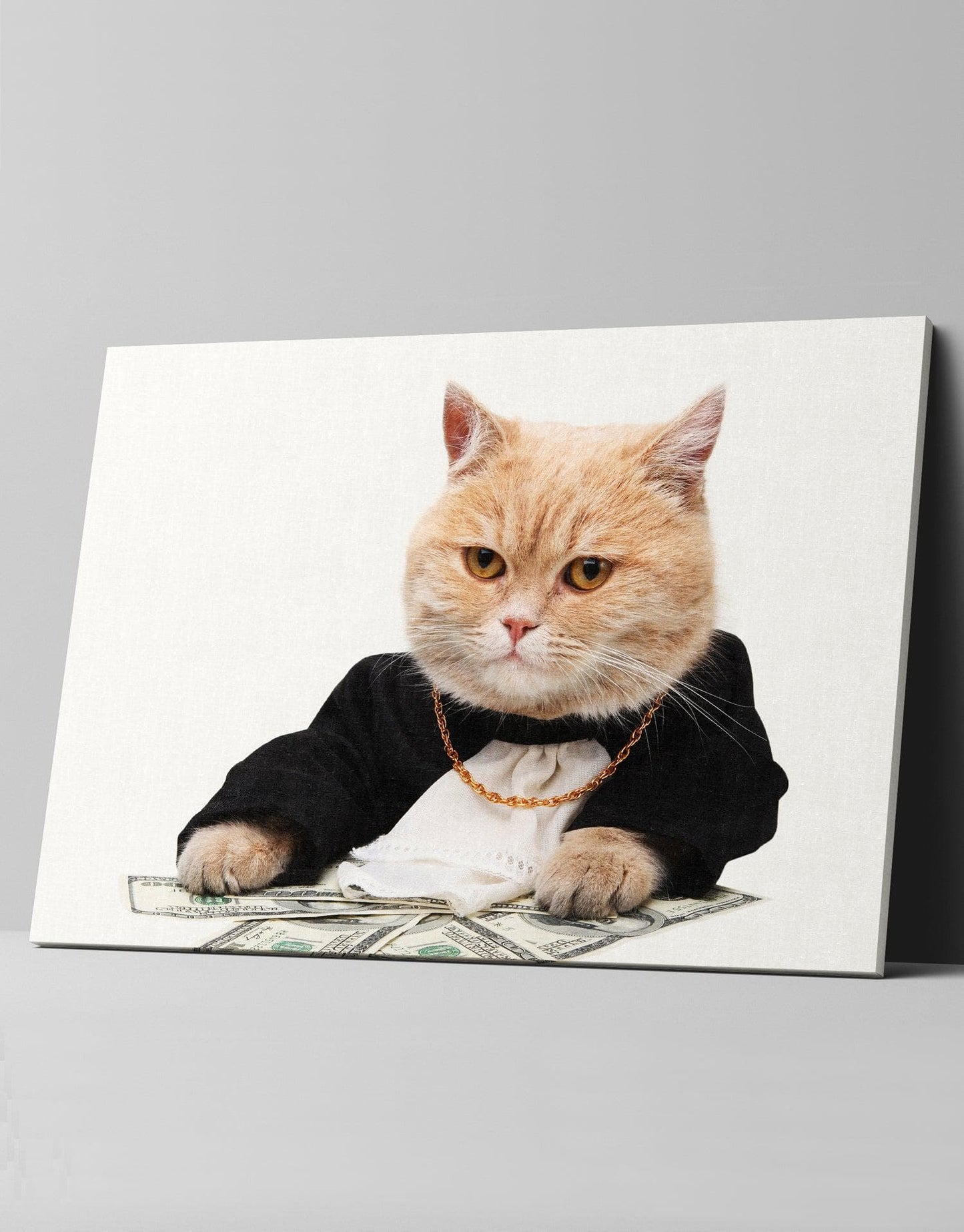 The Godfather Boss Cat Canvas: by APE CANVAS #C109