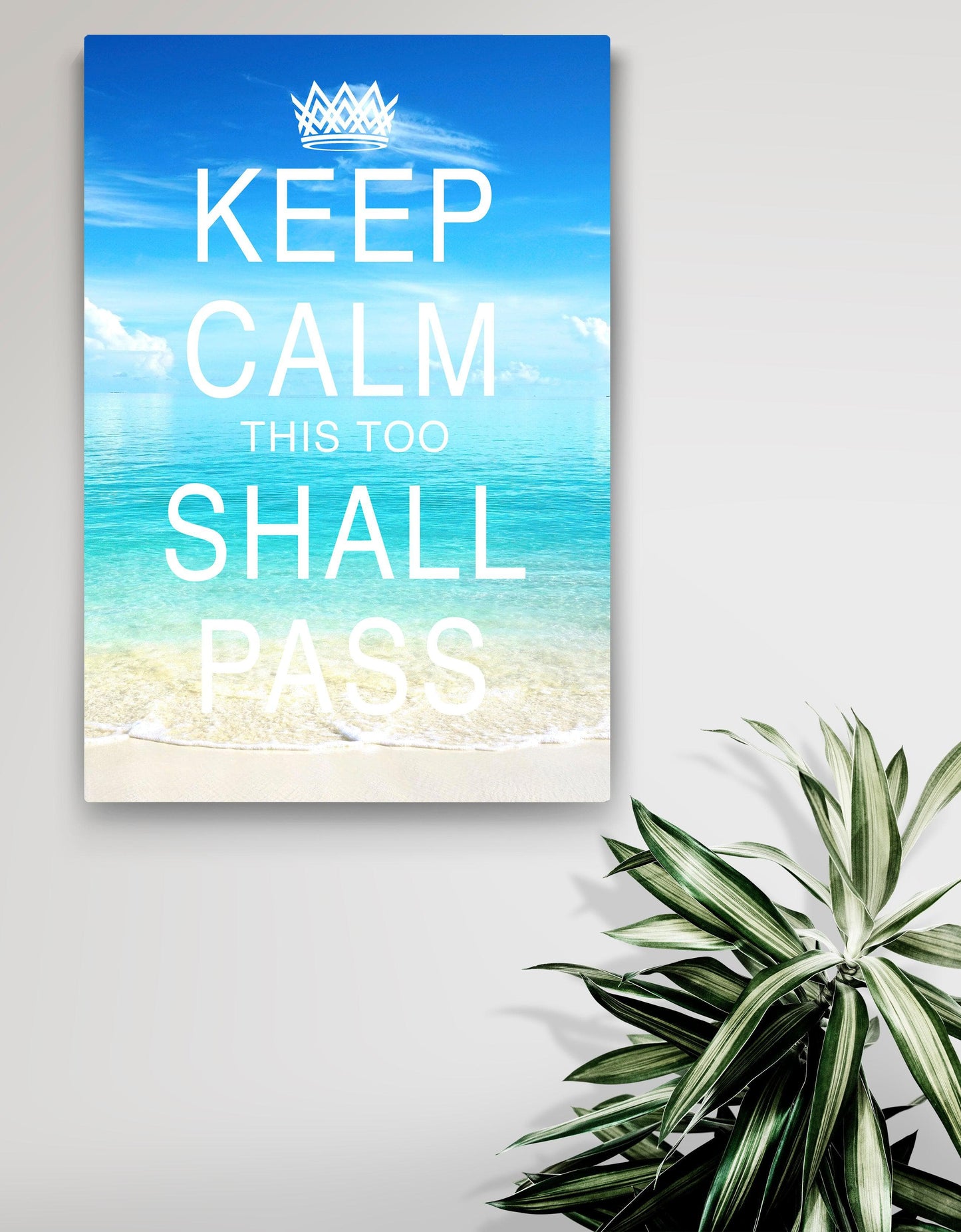 Keep Calm This too Shall Pass Quote Canvas. By Ape Canvas. #C118