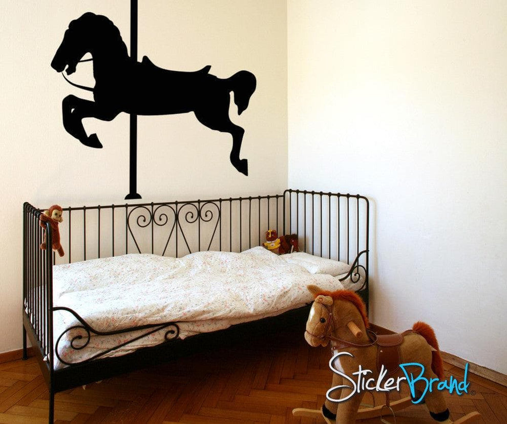 Vinyl Wall Decal Sticker Carousel Horse OS_MB187 StickerBrand