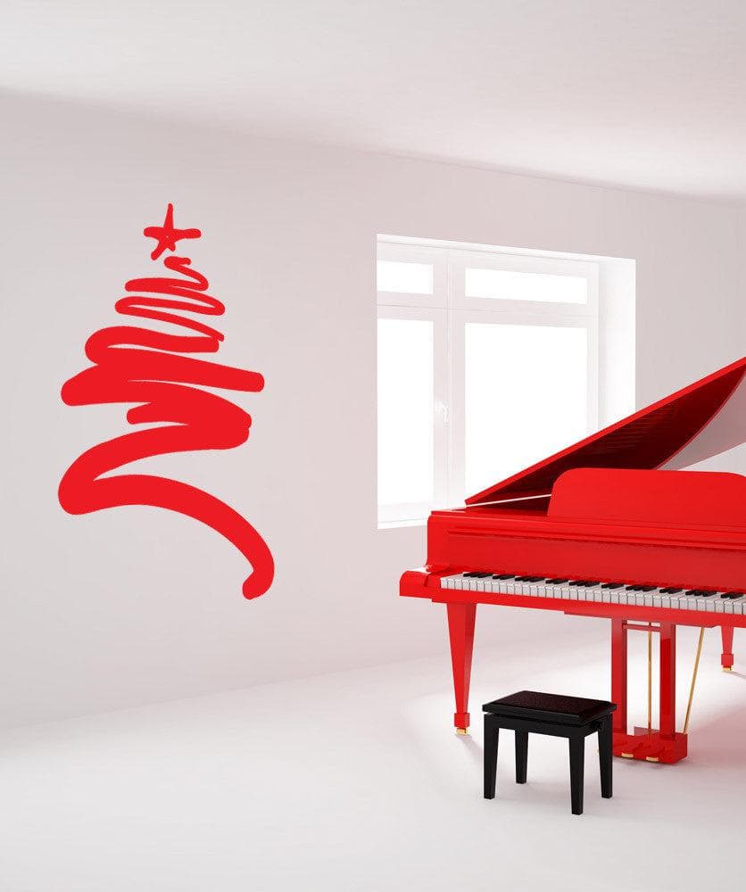 Vinyl Wall Decal Sticker Christmas Tree #863