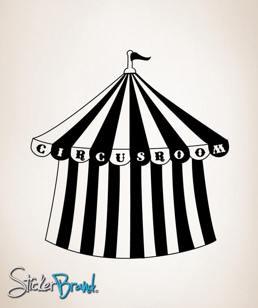 Vinyl Wall Decal Sticker Circus Tent Room #OS_MB185