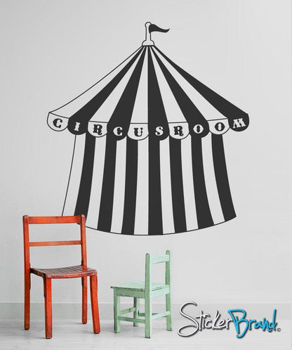 Vinyl Wall Decal Sticker Circus Tent Room #OS_MB185