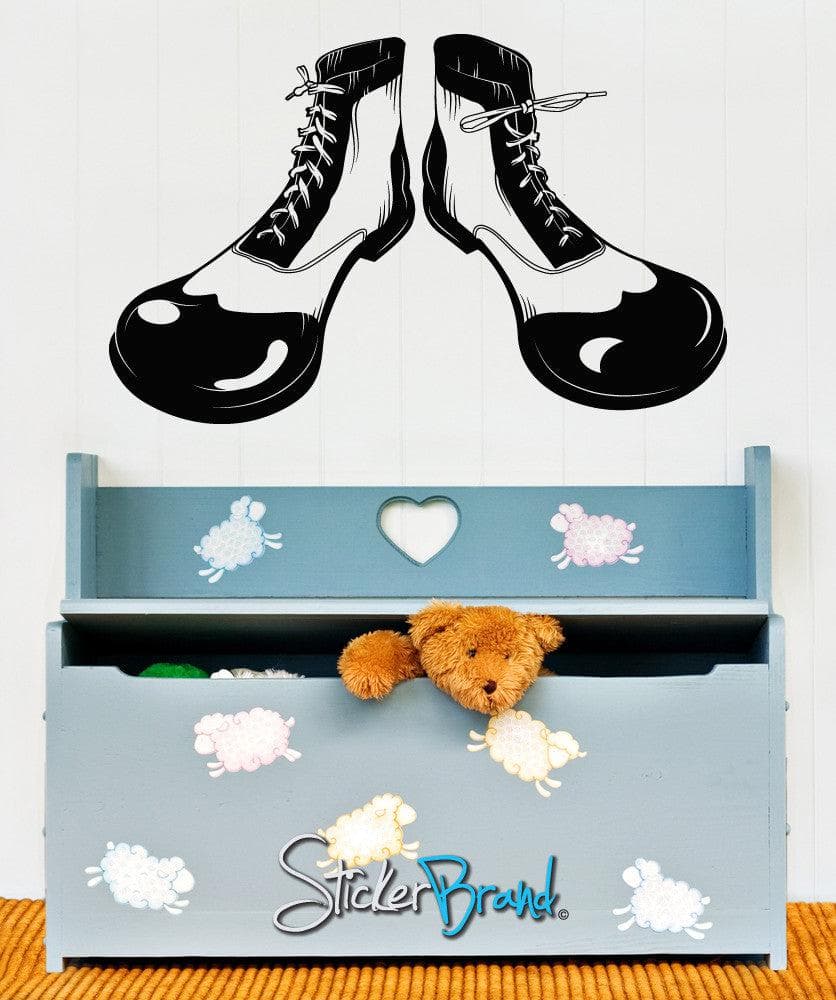 Vinyl Wall Decal Sticker Circus Clown Shoes #OS_MB176