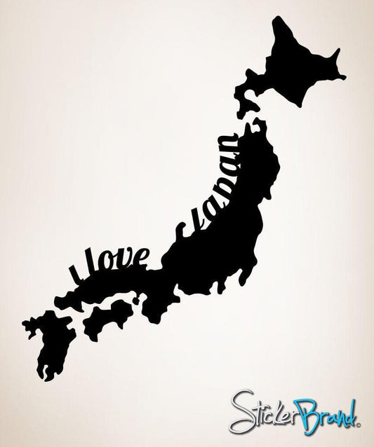 Vinyl Wall Decal Sticker I Love Japan #OS_MB181