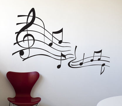 Whimsical Music Notes Wall Decal. #KRiley101