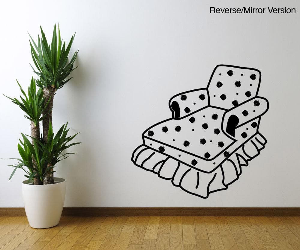Vinyl Wall Decal Sticker Lounge Chair #OS_MG357