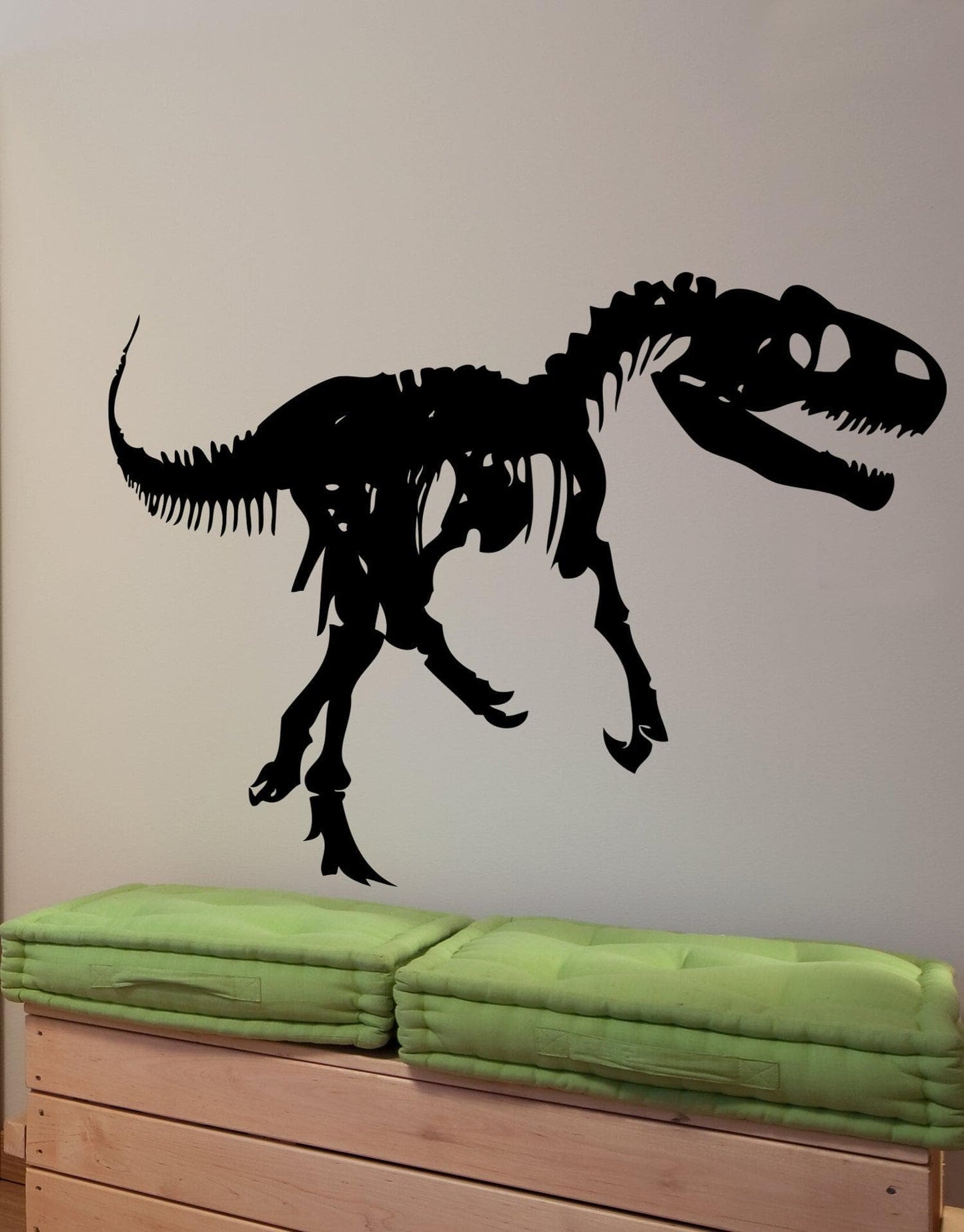 Raptor Dinosaur Skeleton Bones Wall Decal Sticker. #MMartin154