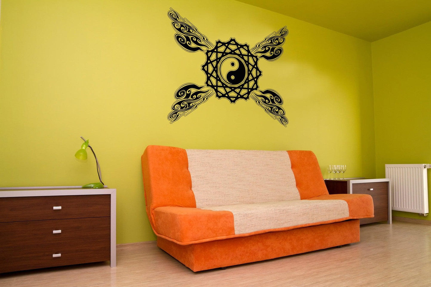Vinyl Wall Decal Sticker Yin Yang Pattern #OS_AA1009