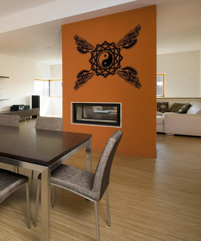 Vinyl Wall Decal Sticker Yin Yang Pattern #OS_AA1009