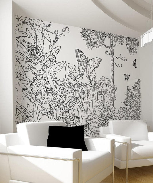 Vinyl Wall Decal Sticker Butterfly Forest #OS_AA1071