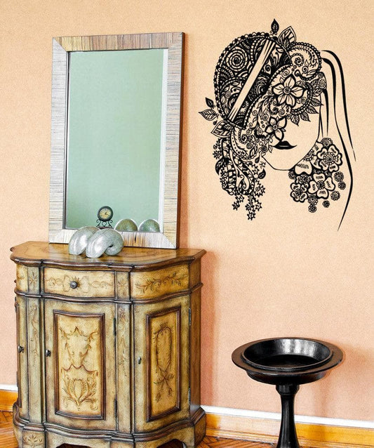 Vinyl Wall Decal Sticker Venetian Flower Mask #OS_AA1099