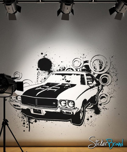 Vinyl Wall Decal Sticker 70's American Muscle Car #OS_AA123